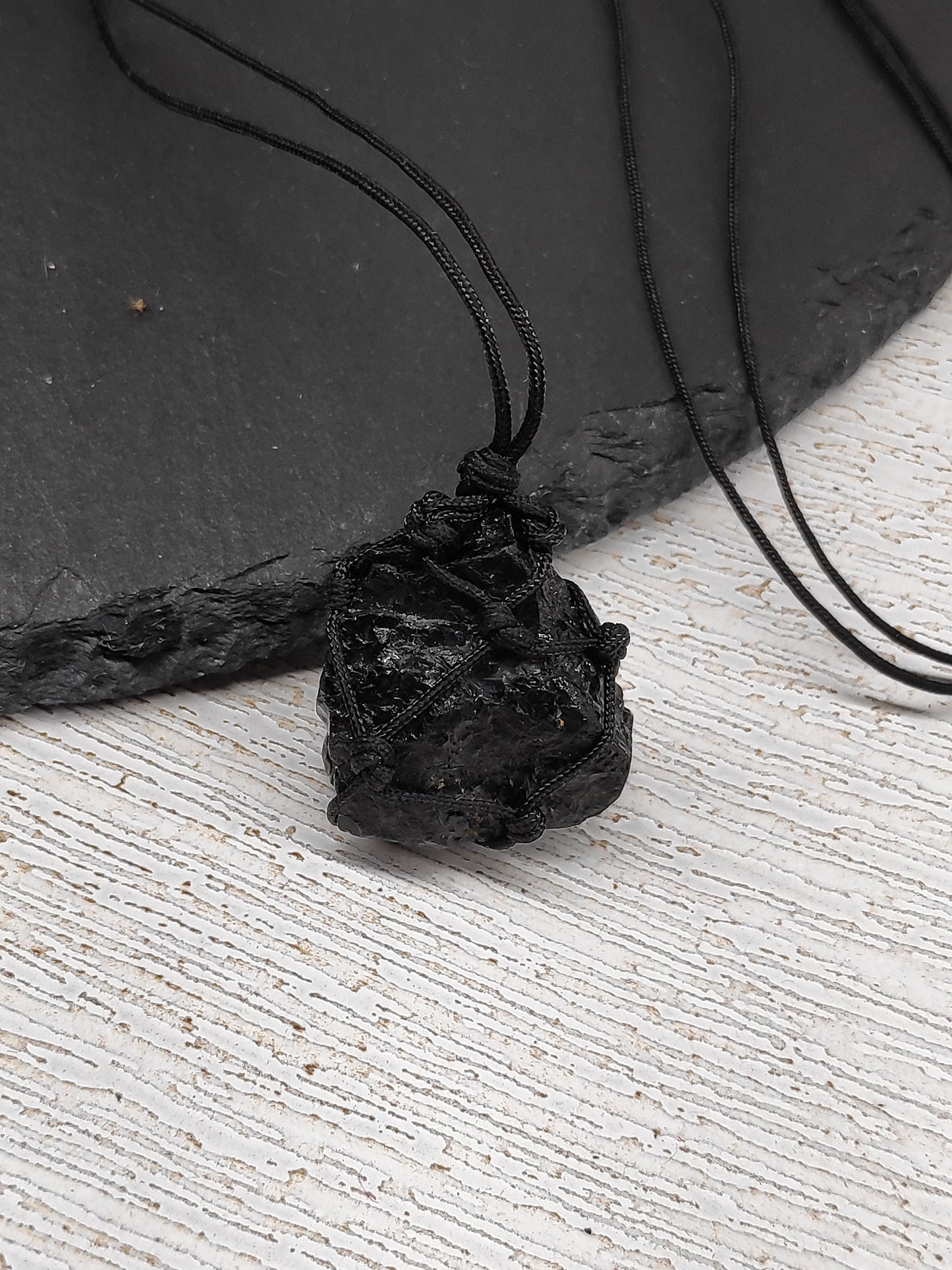 Raw Black Tourmaline Pendant Necklace, Grounding vampire protection, Healing Crystal Pendant, reiki necklace, Tourmaline Jewelry